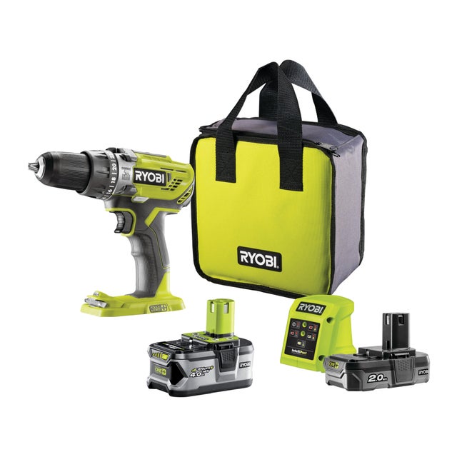 Perceuse visseuse à percussion sans fil 18V 2Ah + 4Ah - RYOBI 