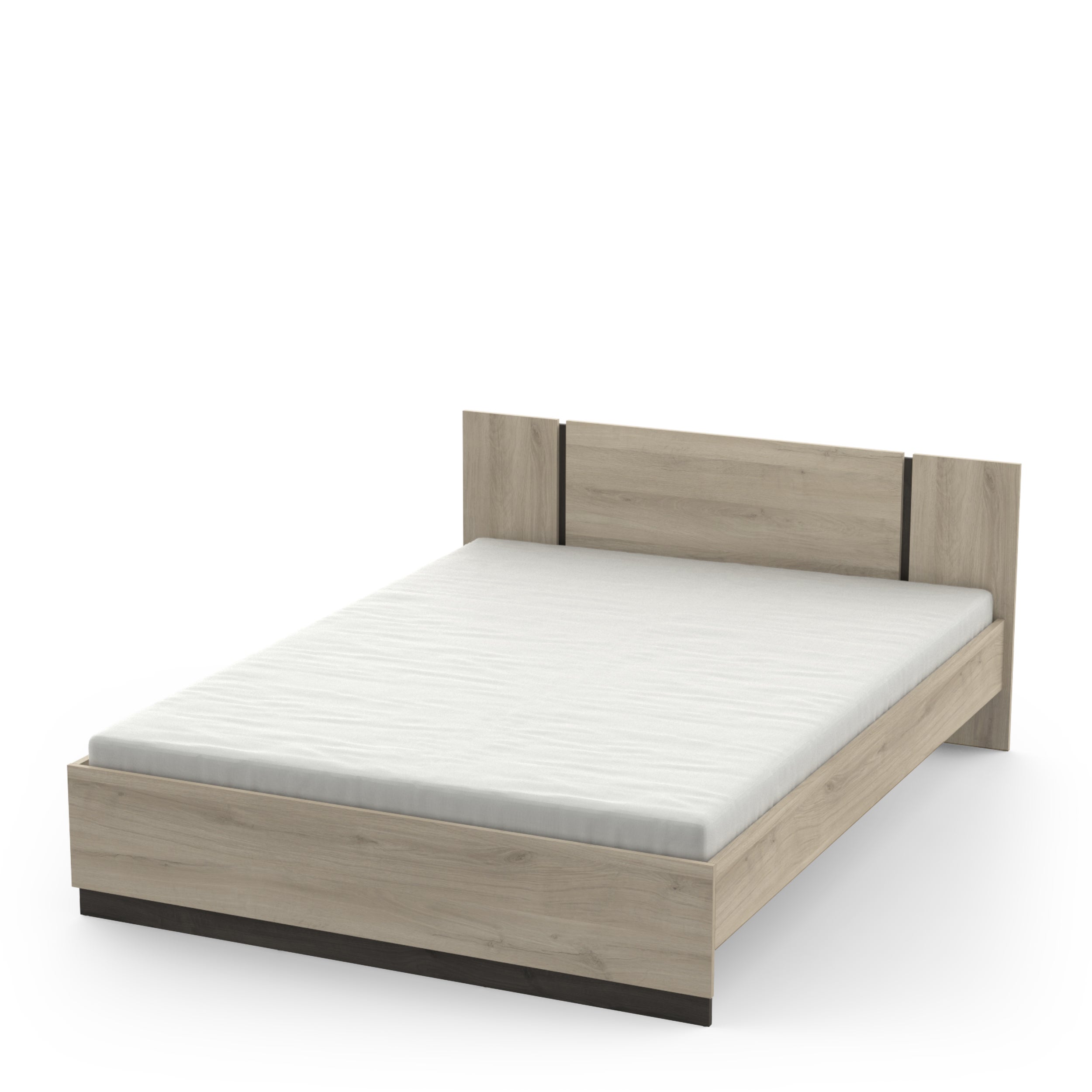 Estructura de cama WATSON 140x190cm Roble - 5