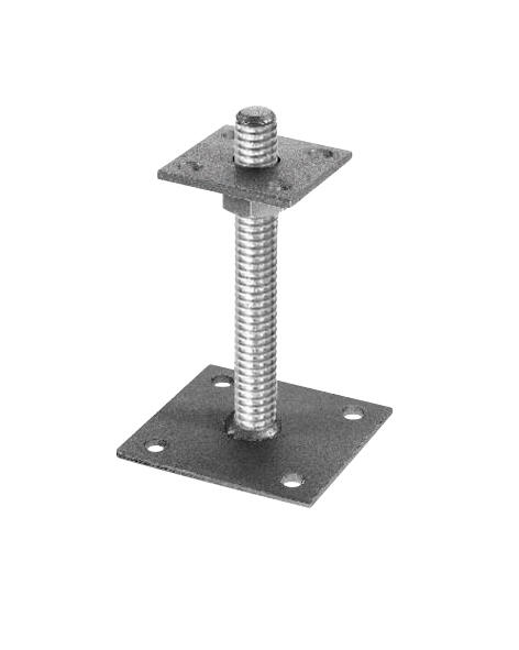 ANCRE DE PLATINE REGLABLE 100 x 150 mm Hauteur 200 mm Bricoman