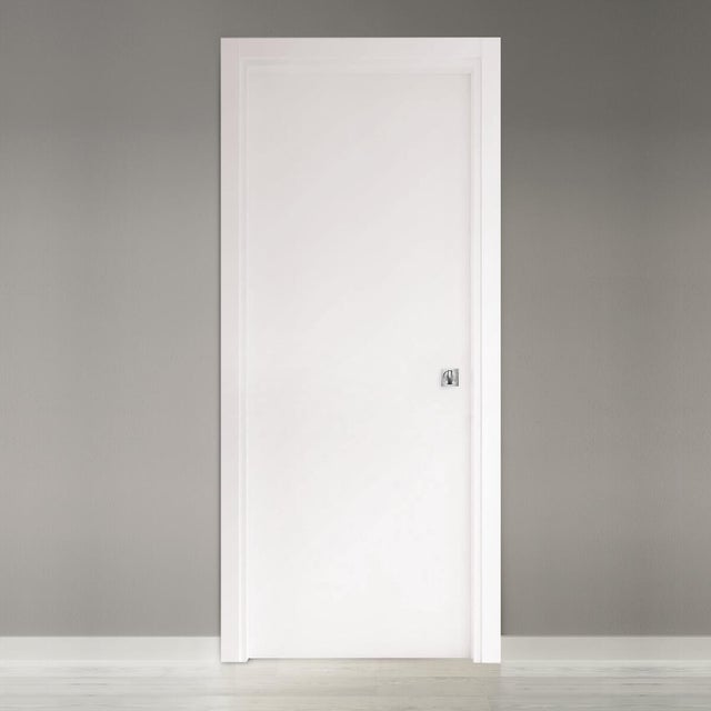 Porta interna scorrevole Light in MDF colore bianco, L 80 x H 210 cm, apertura reversibile