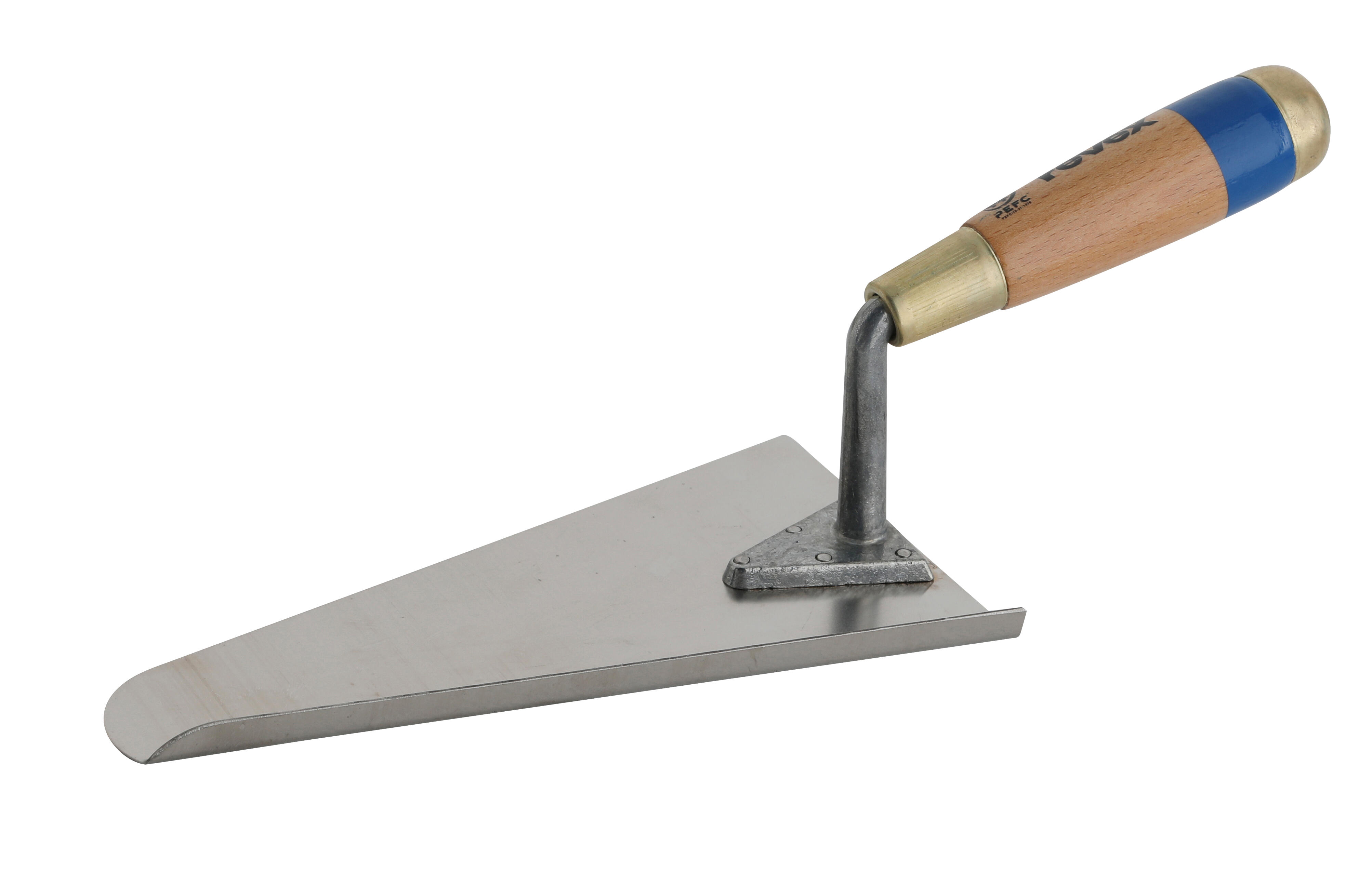 Truelle Lisse Pavan Acier Inoxydable 240x100 Mm - Épaisseur 3 Mm - Coins Arrondis - Pour Résine, Enduit, Travaux De Finition
