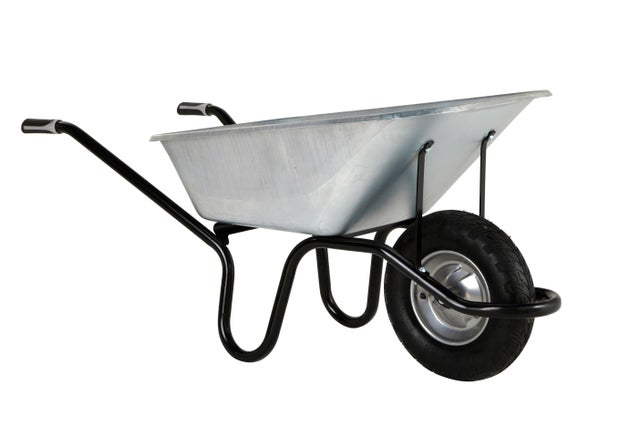 Brouette de rénovation montée Aktiv galva Excellium 120 L, charge 200kg