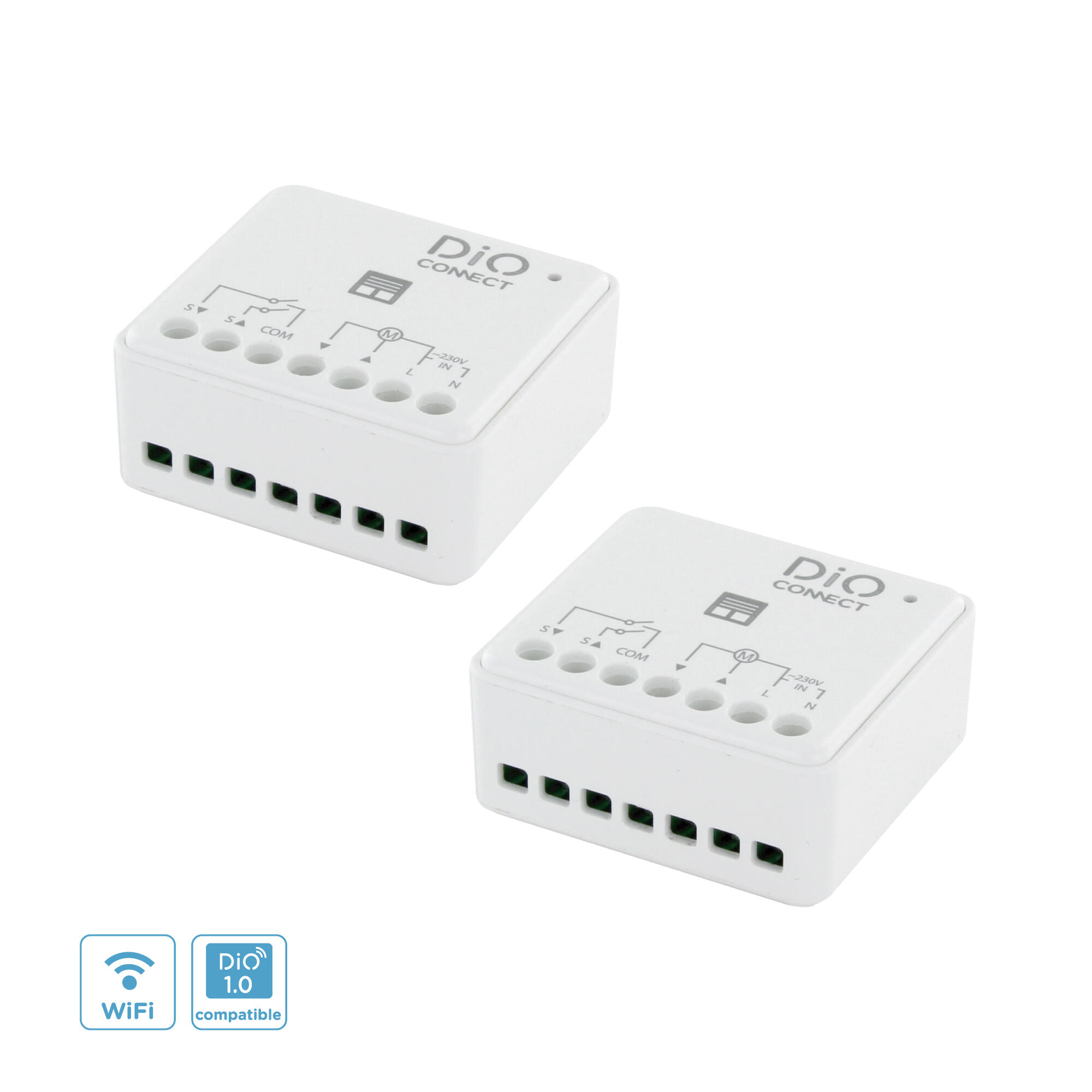 Kit de 2 módulos de persiana programable dio connect