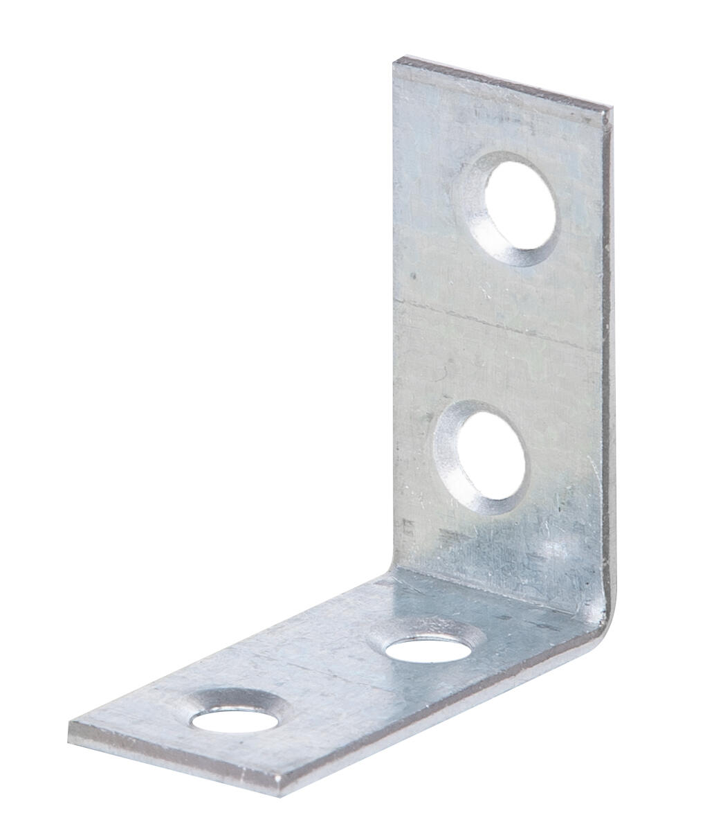 Lot de 12 équerres de chaise acier galvanisé / galvanisé, L.30 x h.30 x l.14 mm  - 4