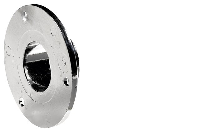 Support extrémité tube chrome Diam.19 mm
