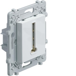 Poussoir Hager Essensya WE022 - Interrupteur 1O+1F En Blanc, Style Moderne