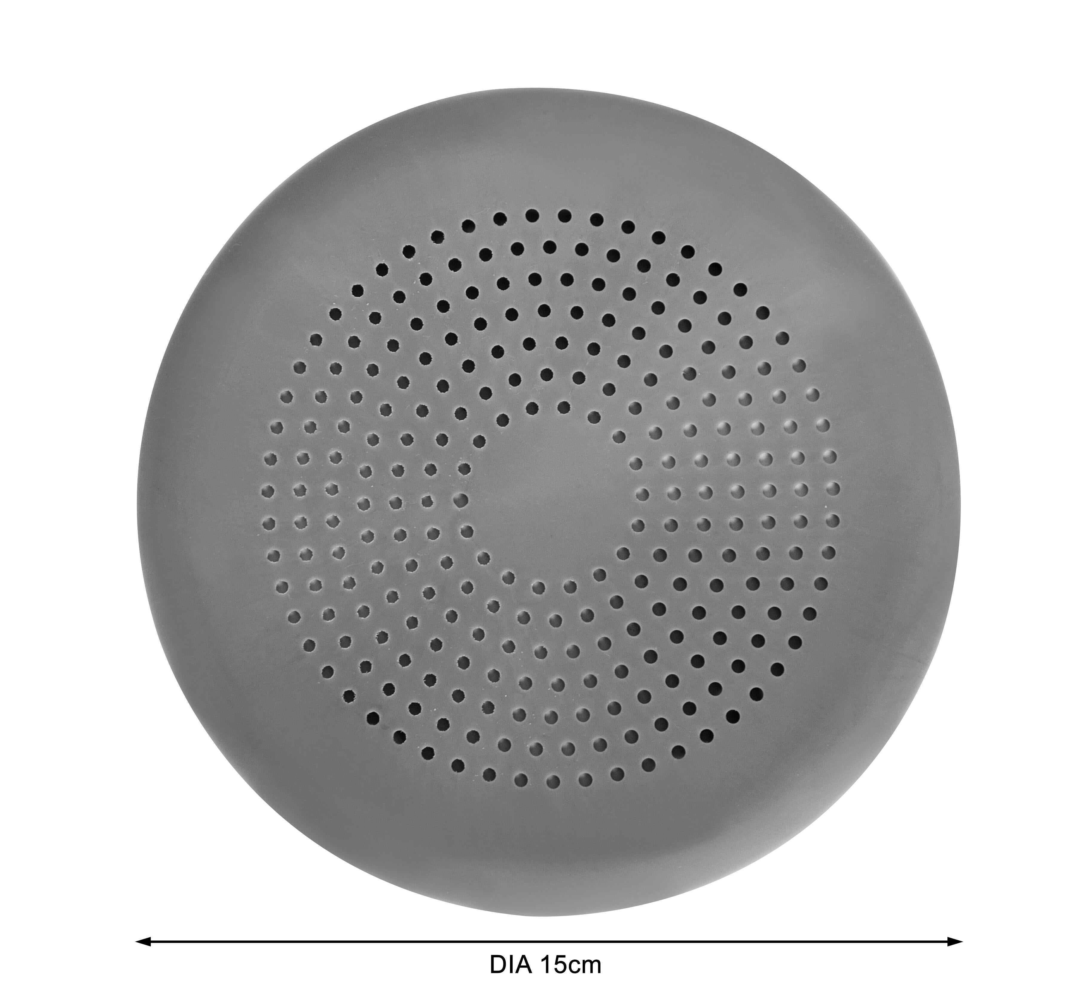 Tampa para sifão  redondo  0.1 cm cinza silicone Delinia Essential - 6