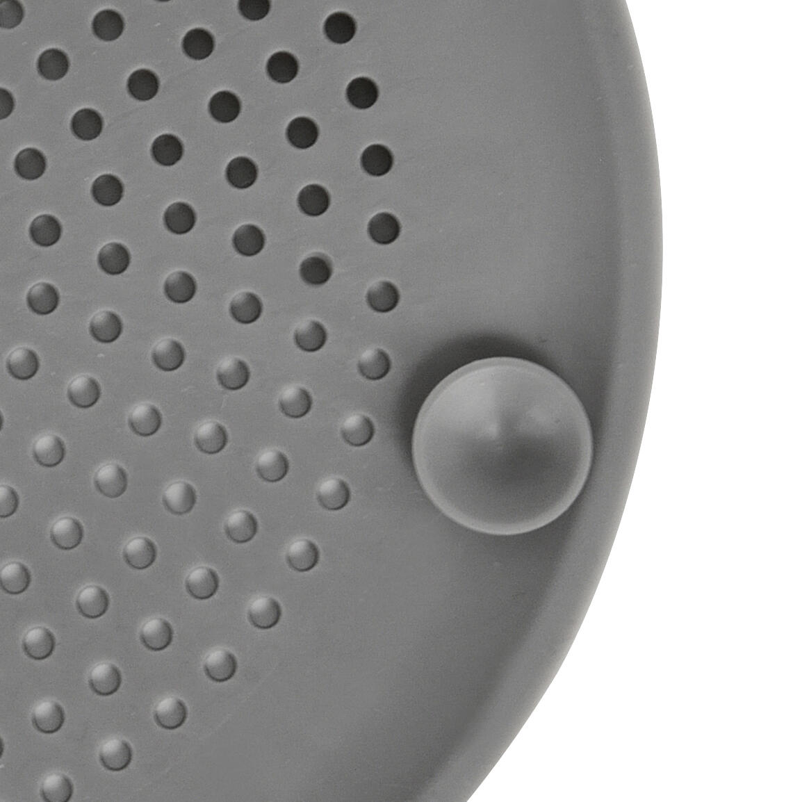 Tampa para sifão  redondo  0.1 cm cinza silicone Delinia Essential - 5