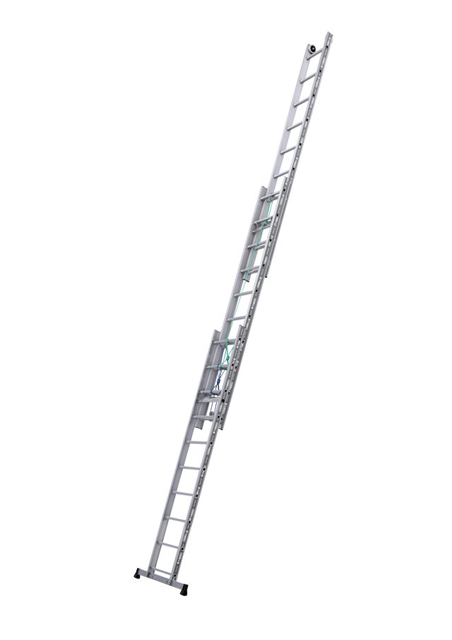 Echelle coulissante à corde 3 plans x 10 marches H.6,88 m - TUBESCA COMABI