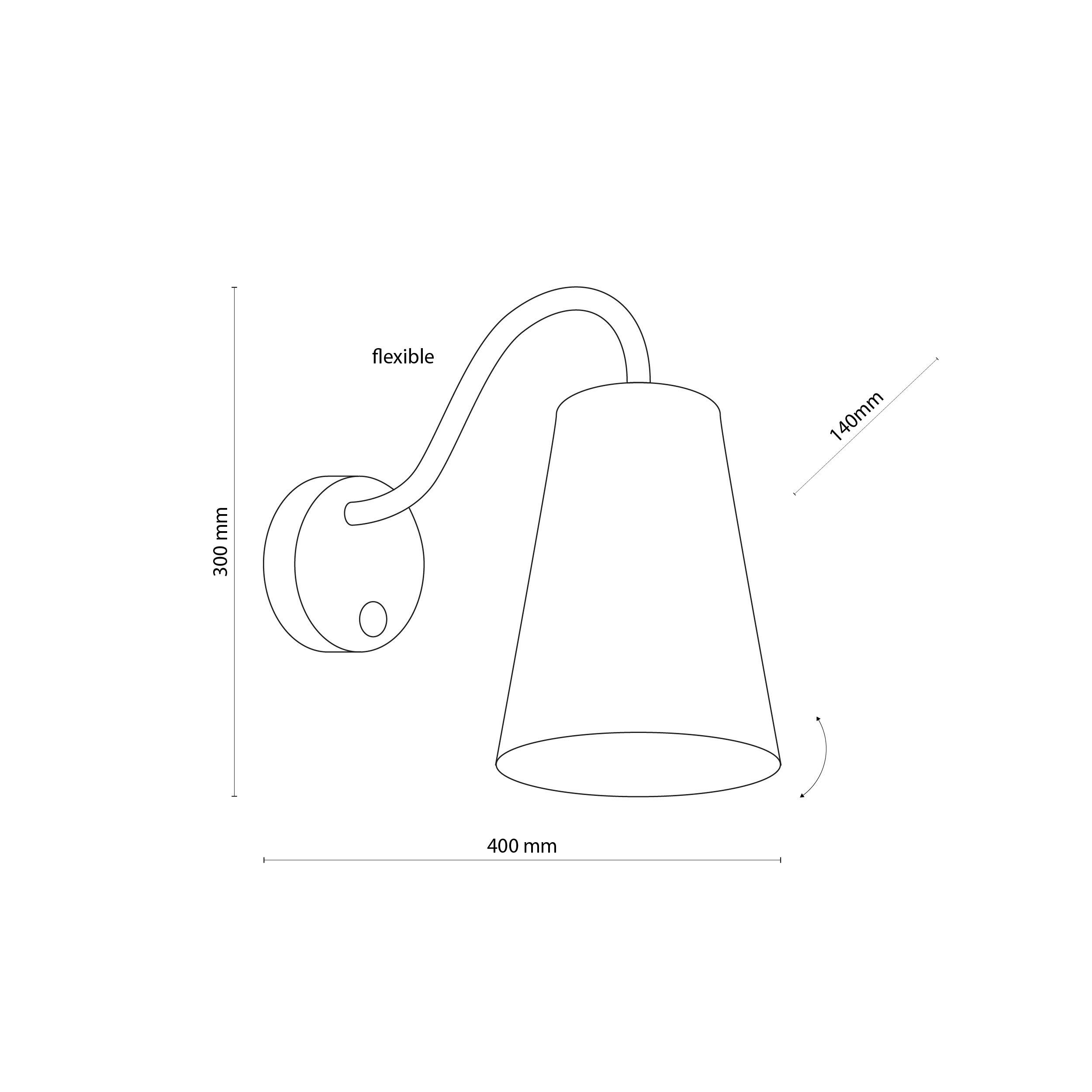 Kinkiet Wire biały E27 TK Lighting - 2