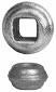 Coulisseau d40x23mm - trou c14x14mm