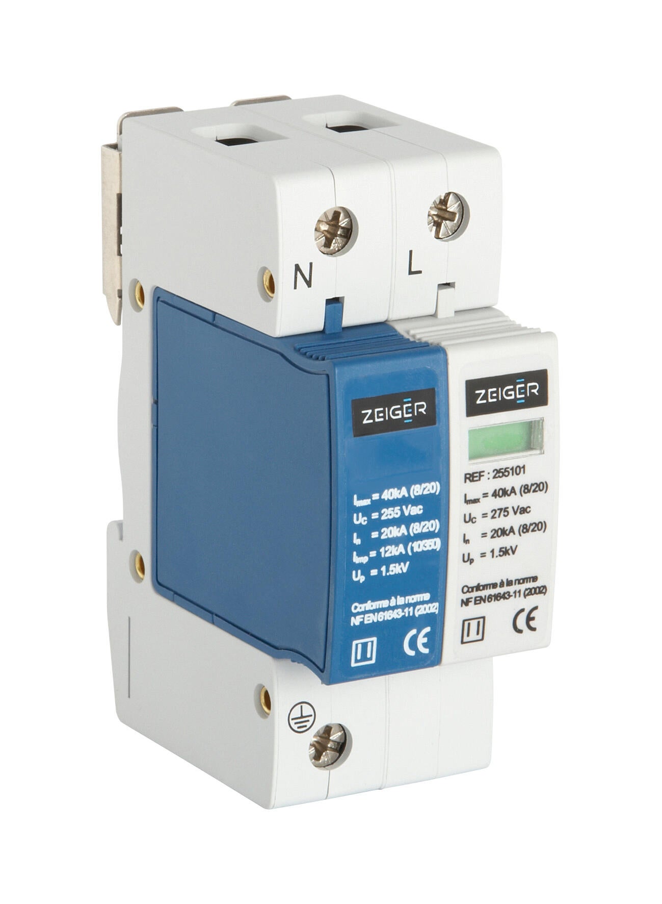 Parafoudre Combiné Bipolaire 20KA-40KA DC1000V - Pour Protection Contre Les Surtensions - Marque Générique - Neuf