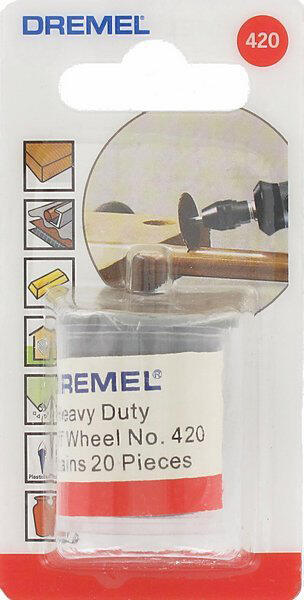 Lot de 20 disques à tronçonner Diam.24mm - DREMEL