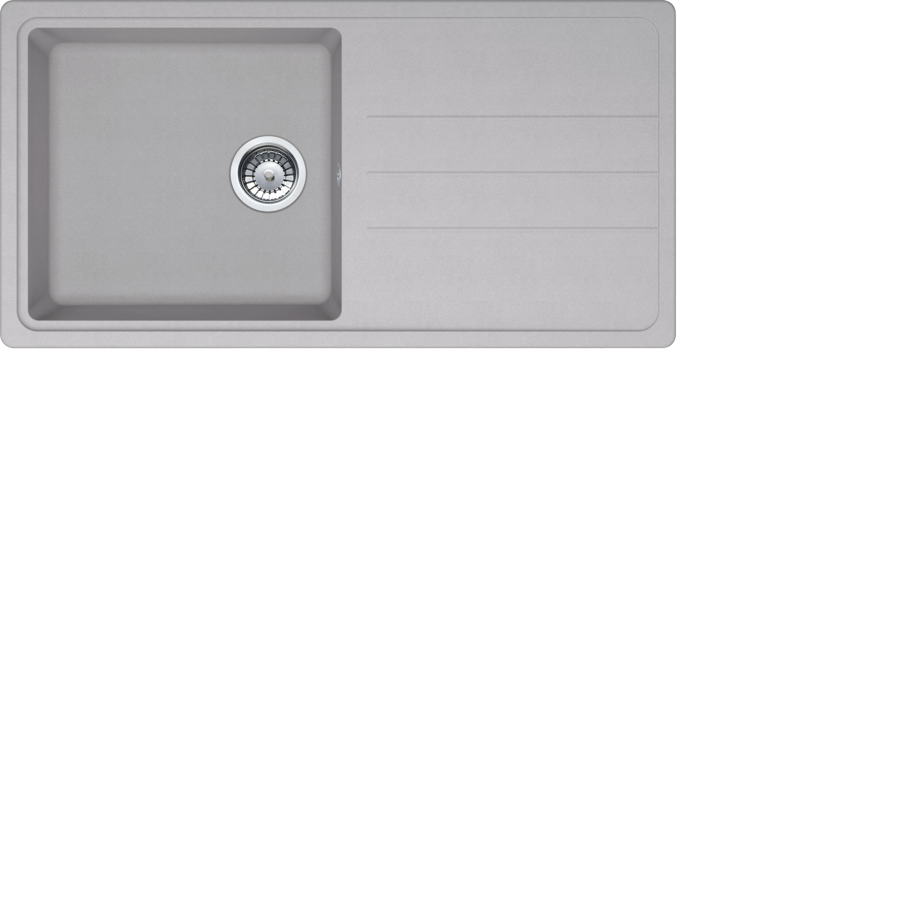 Evier à encastrer Platinium 1 cuve en Minéralite - 