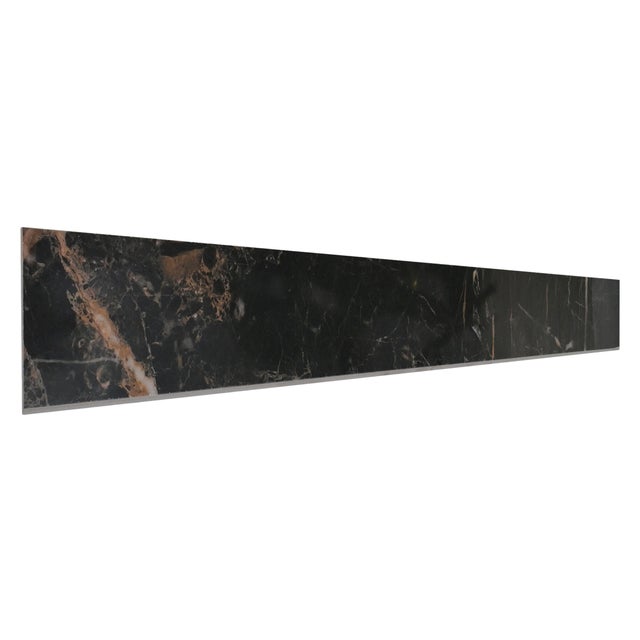 Plinthe carrelage intérieur effet marbre H.7 x L.60 cm - Marquina gold poli (lot de 6)