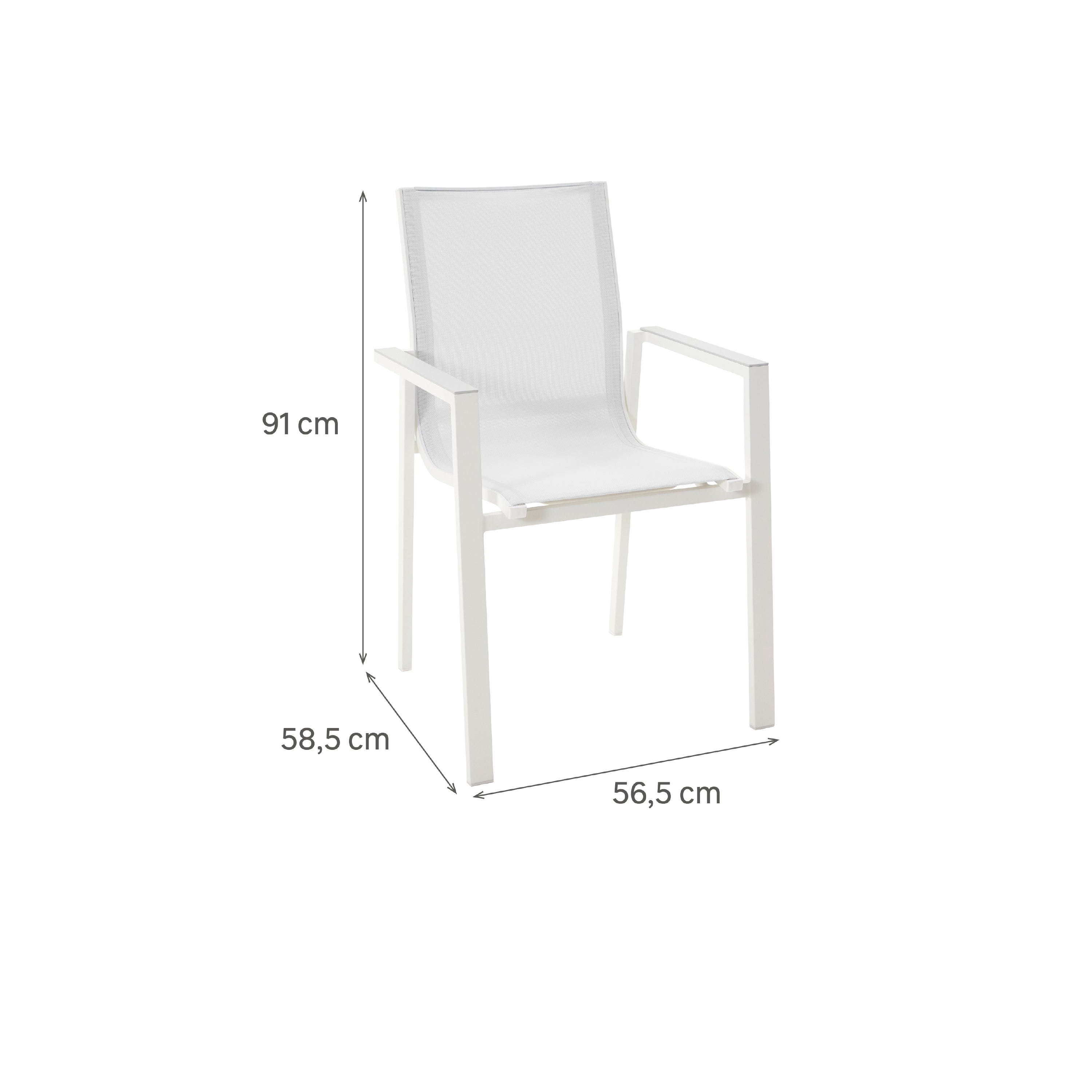 Conjunto de muebles de jardín de aluminio Odyssea para 6 comensales ...