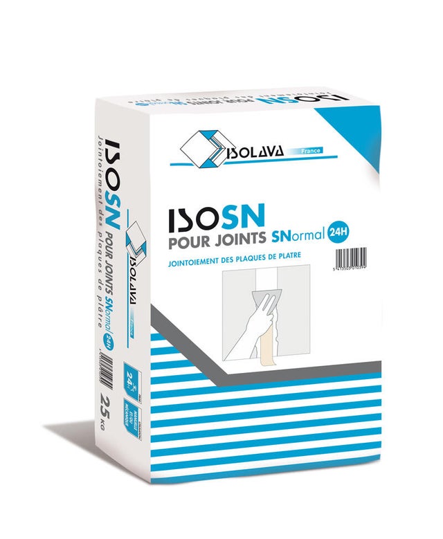 Enduit joint séchage normal 25 kg - ISOLAVA