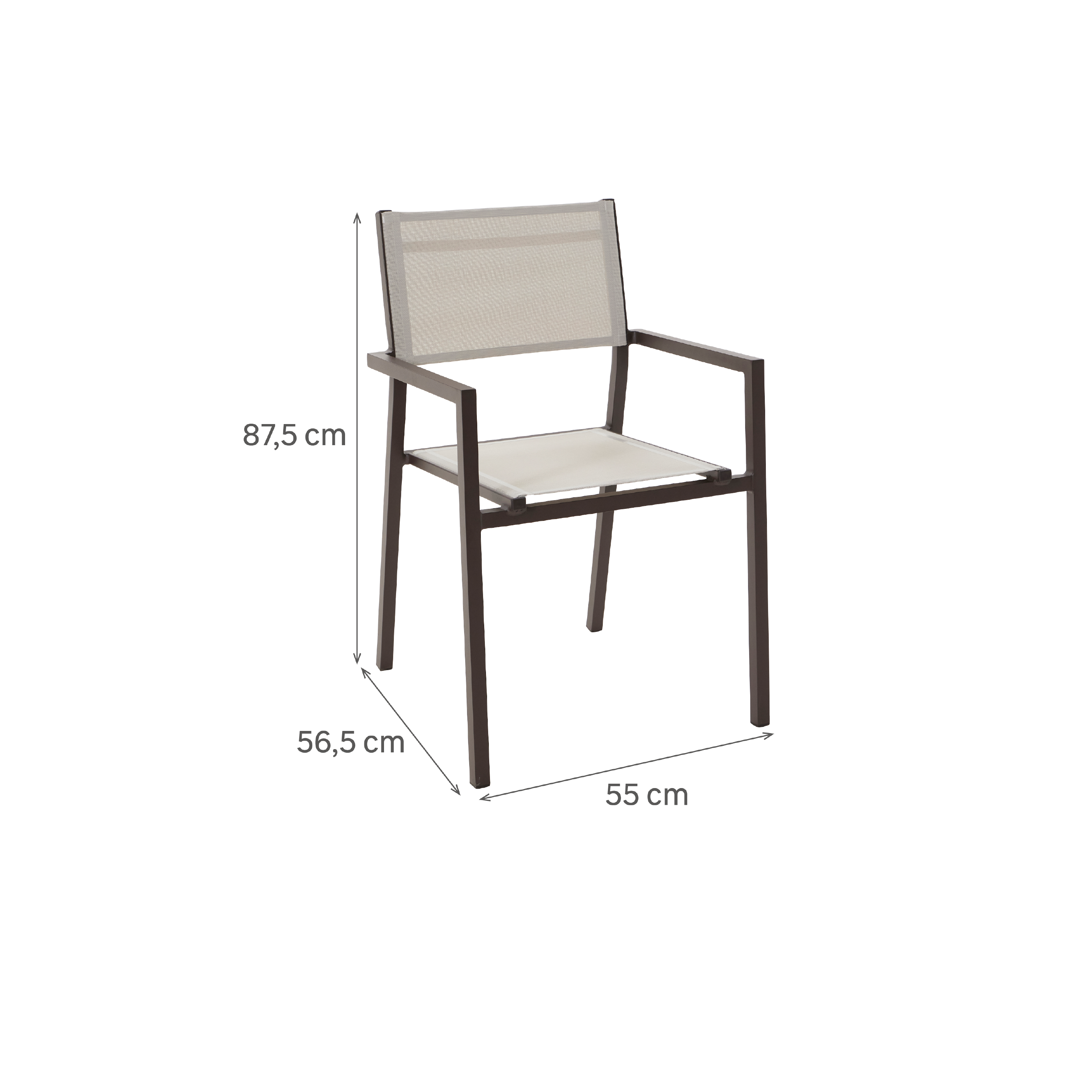 Fauteuil NATERIAL Orion Alpha II gris moka - 4