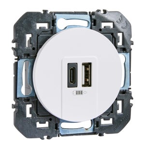 Legrand - Détecteur mural Dooxie sans Neutre 100W LED Composable - Blanc