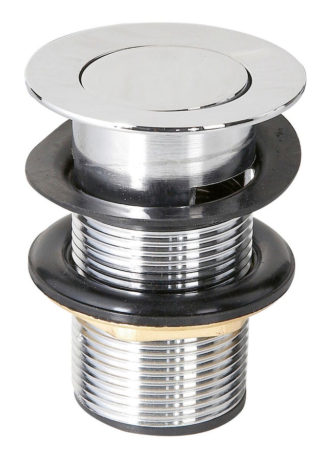 Bonde clapet articulé pour vasque avec trop plein Haut.80 mm Culbuto - VALENTIN