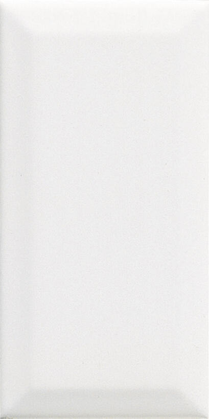 Faïence blanc uni l.7,5 x L.15 cm Metro