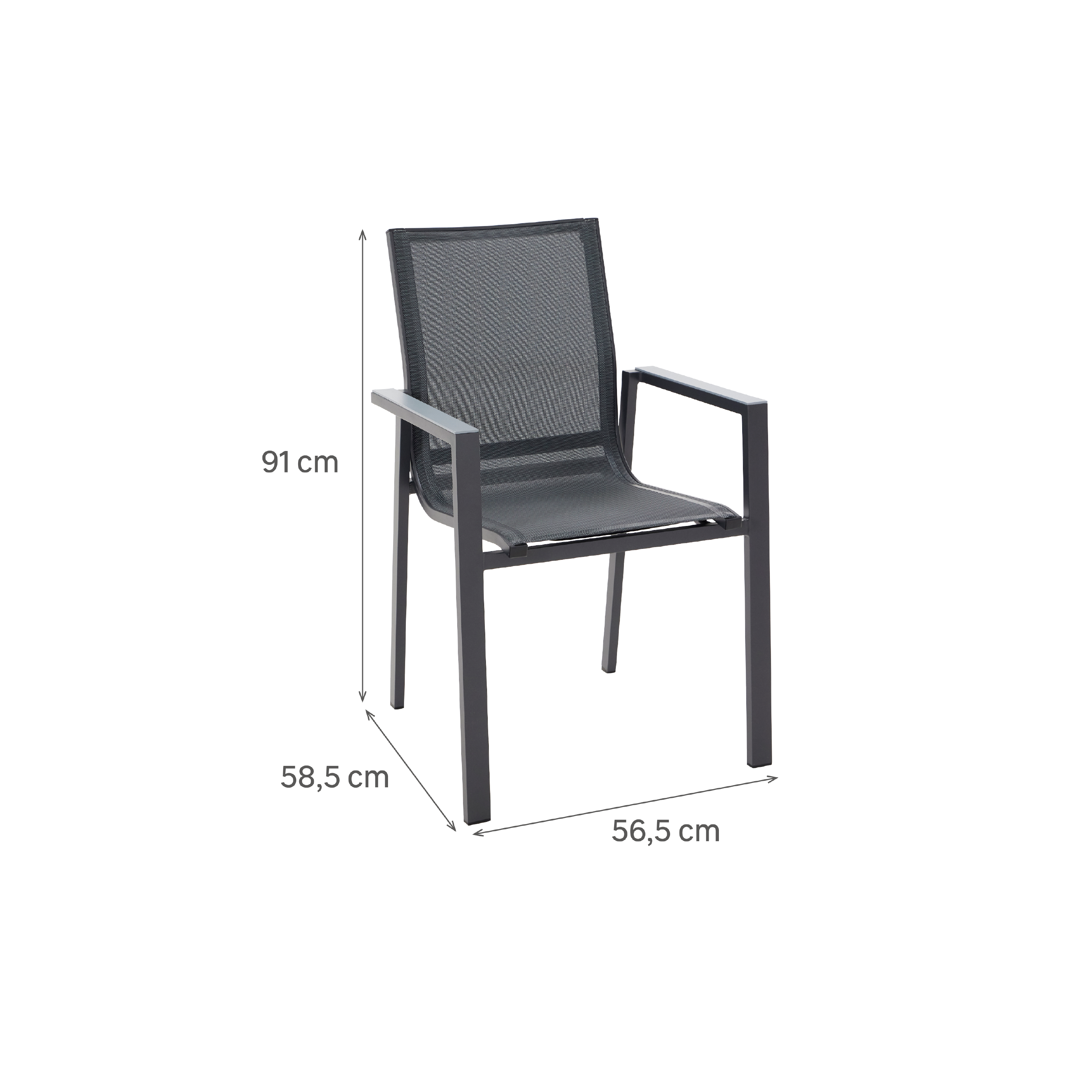 Fauteuil NATERIAL Odyssea Gamma gris anthracite - 6