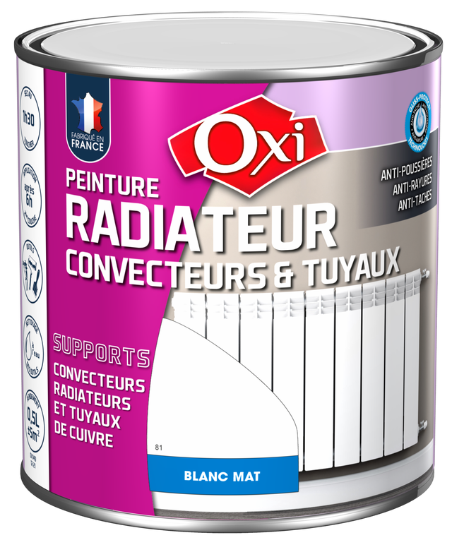 PEINT RADIATEUR CONVECT MAT BLC 0.5L