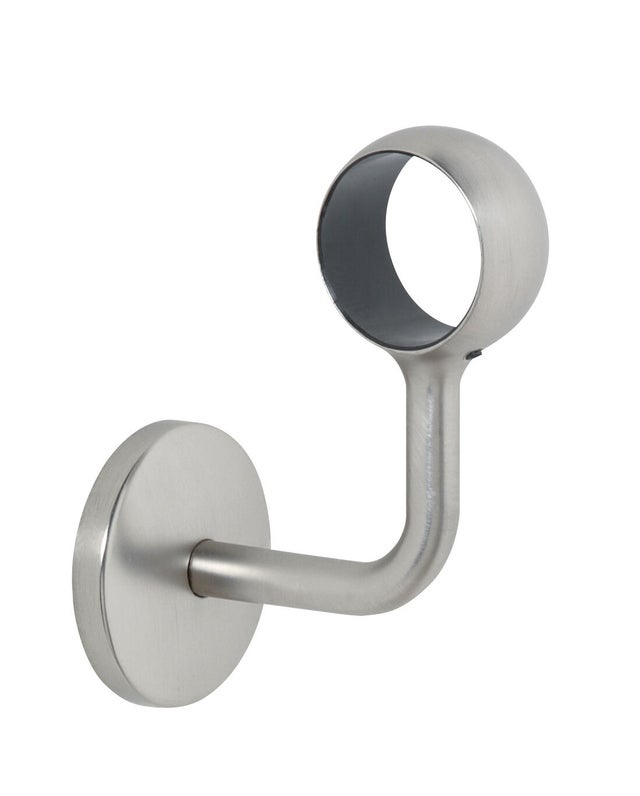 Platine coudée acier brossé Diam.45 mm