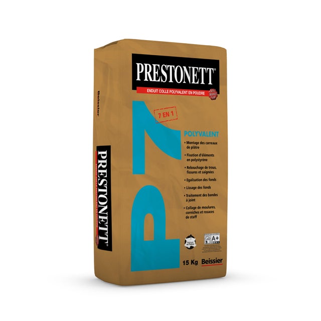 Enduit multi-usages en poudre intérieur 15 kg - P7 PRESTONETT