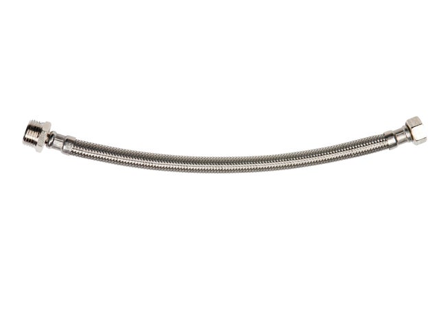 Flexible inox sanitaire DN8 Mâle / Femelle 12 x 17 (3/8