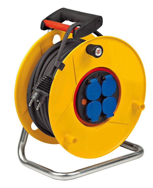 Enrouleur de chantier L.25 m 3G2,5 4 prises IP44 - BRENNENSTUHL 