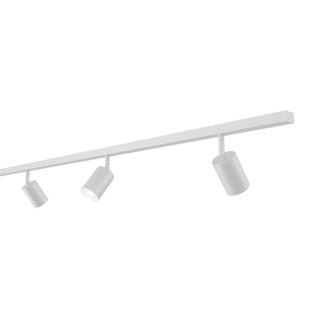 Kit focos carril orientable blanco 4 luces GU10 Dakata INSPIRE