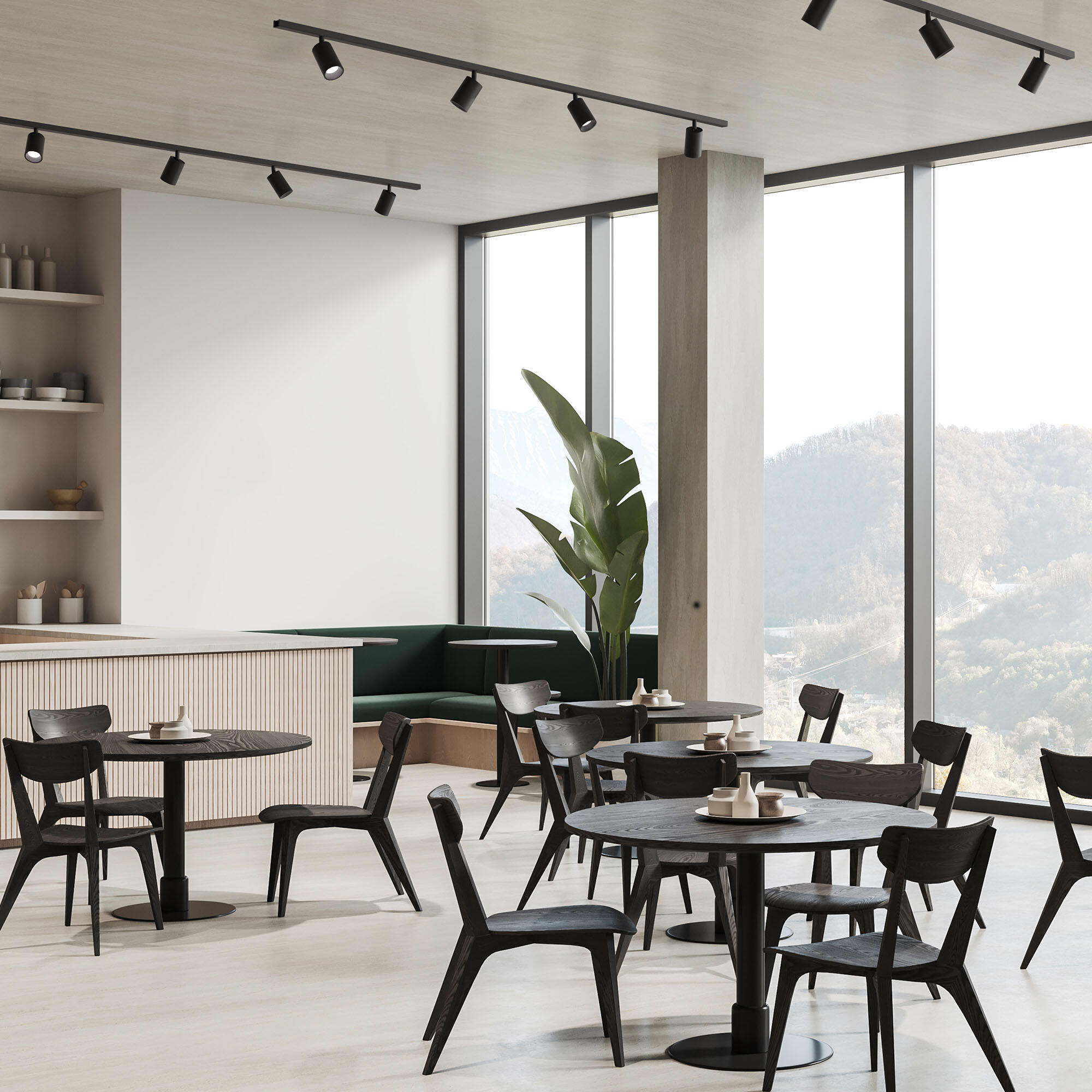 Faretto decorativo senza fonte luminosa 780845 in abs nero GU10 INSPIRE - 3