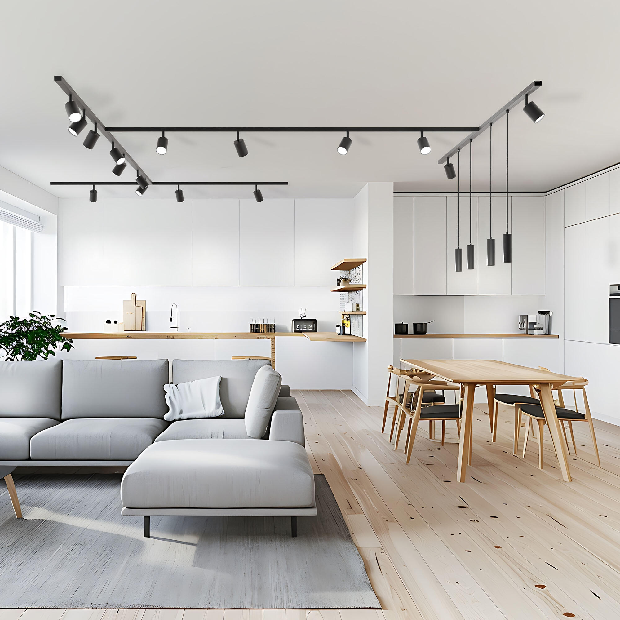 Złączka szynowa T czarna Inspire - 2