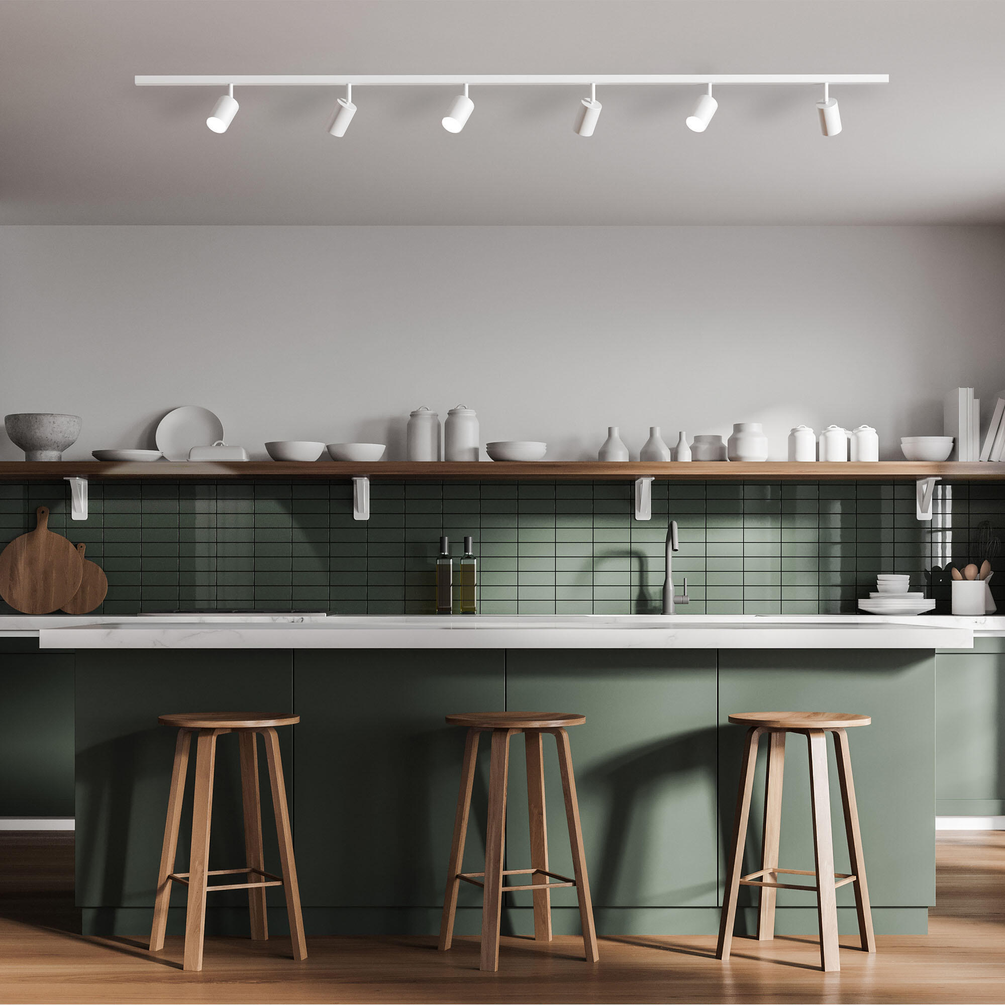 Zestaw szynowy Dataka biały 3 x GU10 Inspire - 8