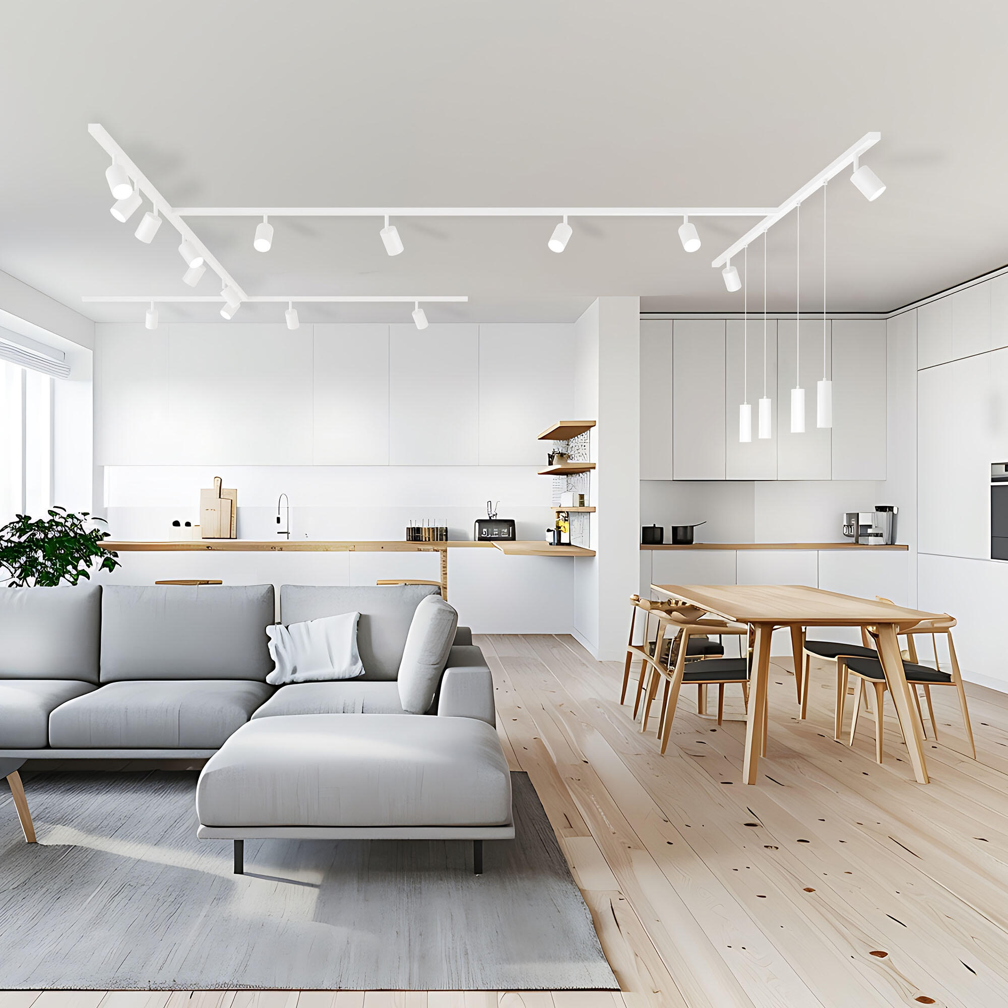 Connecteur en T pour rail blanc, INSPIRE - 3