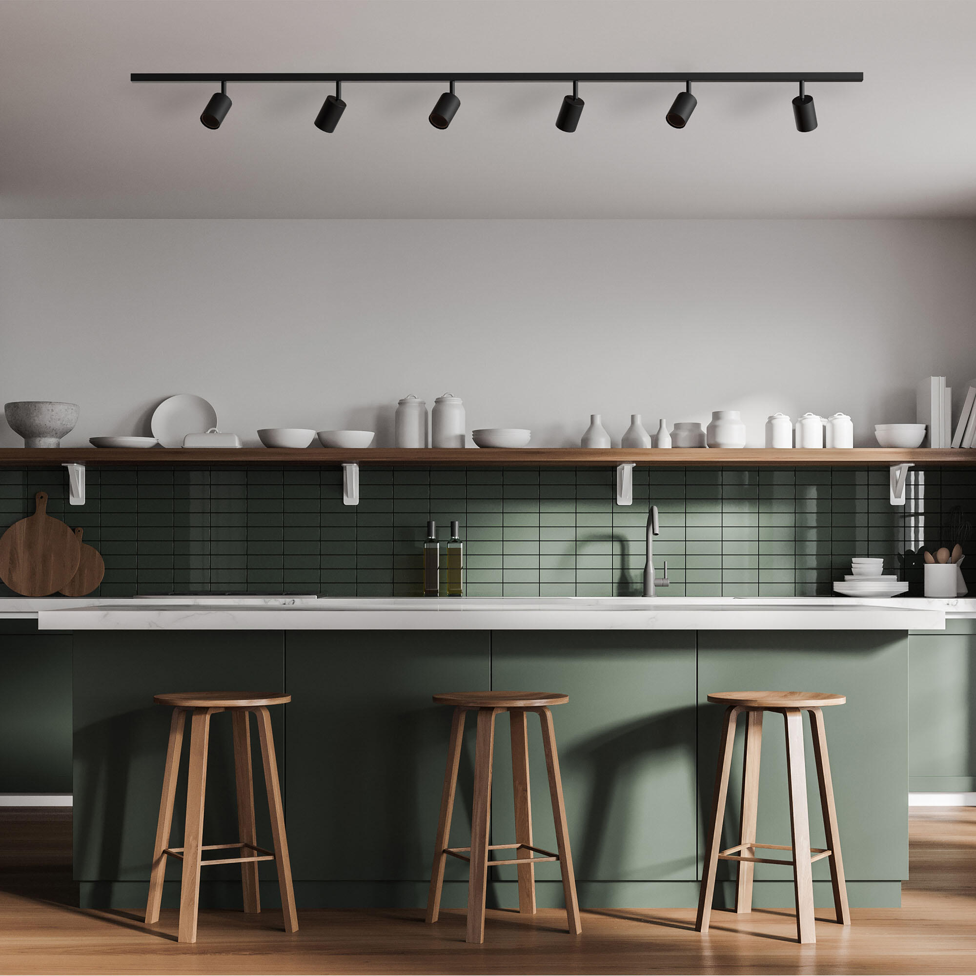 Zestaw szynowy Dataka czarny 3 x GU10 Inspire - 6