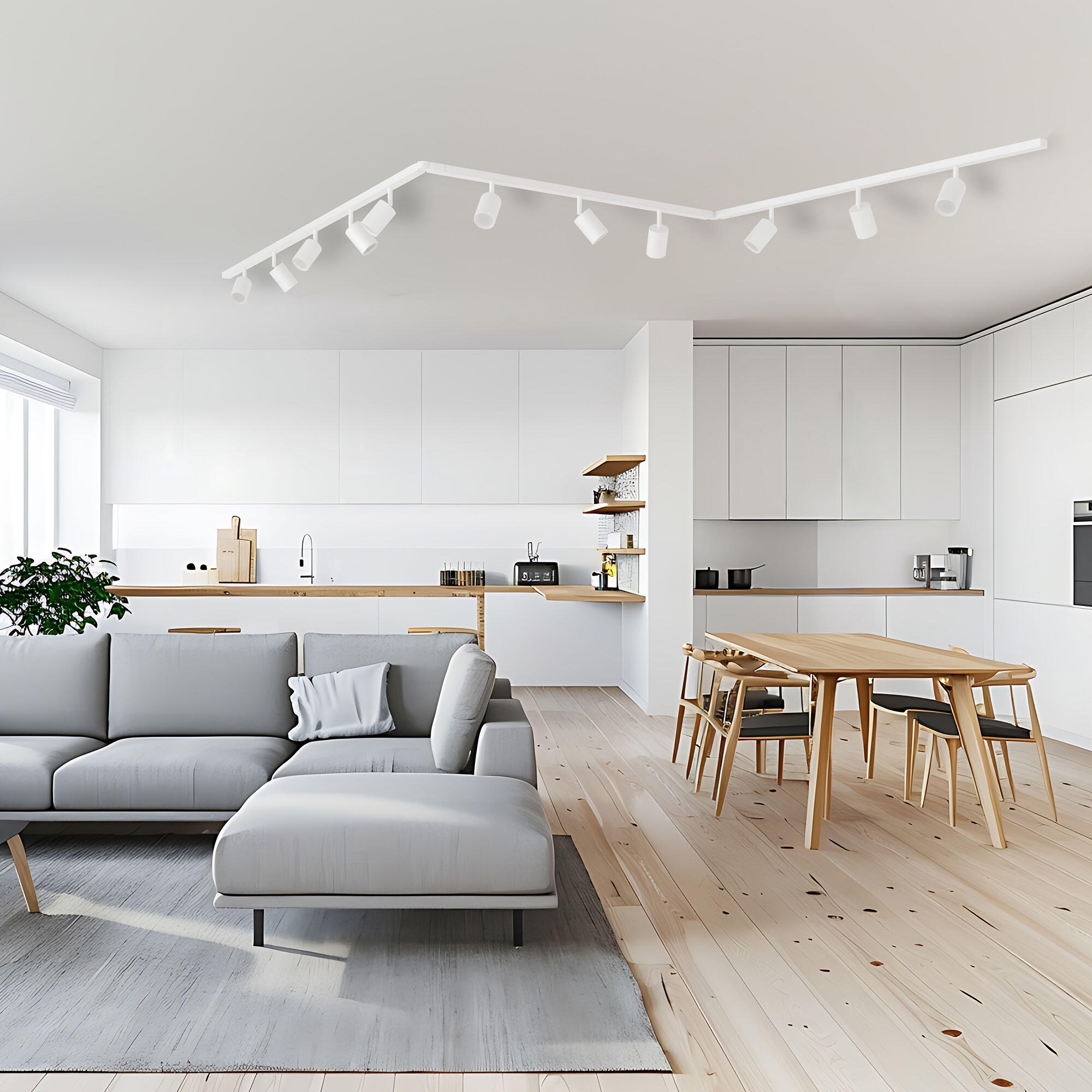 Connecteur d'angle pour rail, blanc, INSPIRE - 2