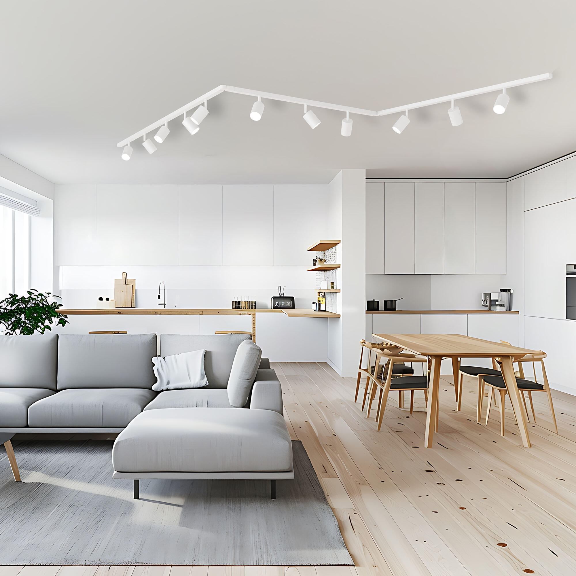 Connecteur d'angle pour rail, blanc, INSPIRE - 3