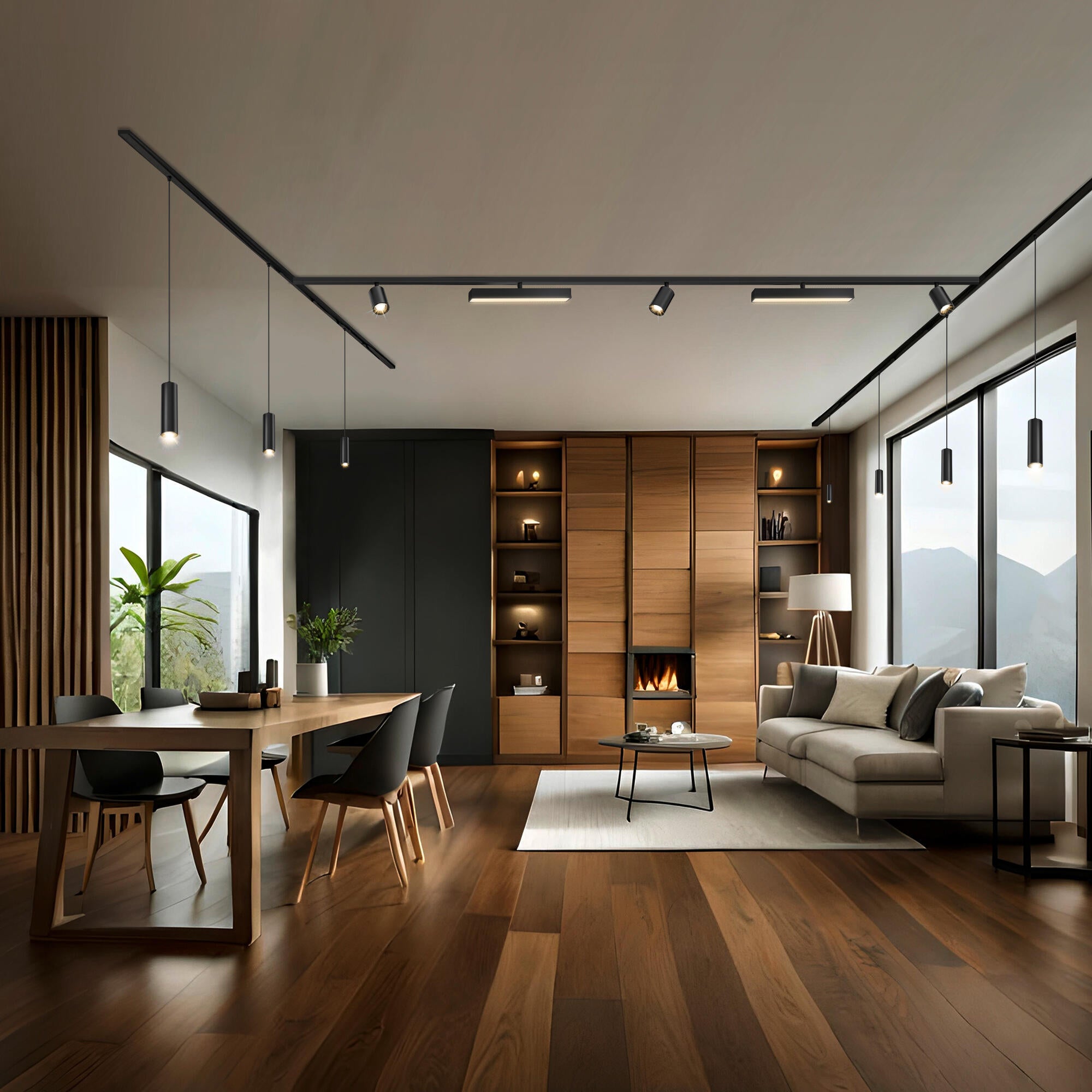 Reflektor szynowy czarny 540 lm LED Inspire - 9