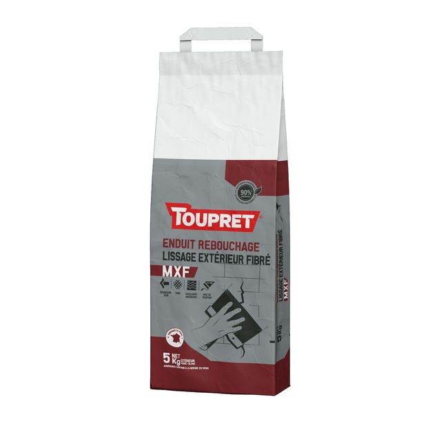Enduit multi-usages en poudre fibré extérieur 5 kg - MXF TOUPRET