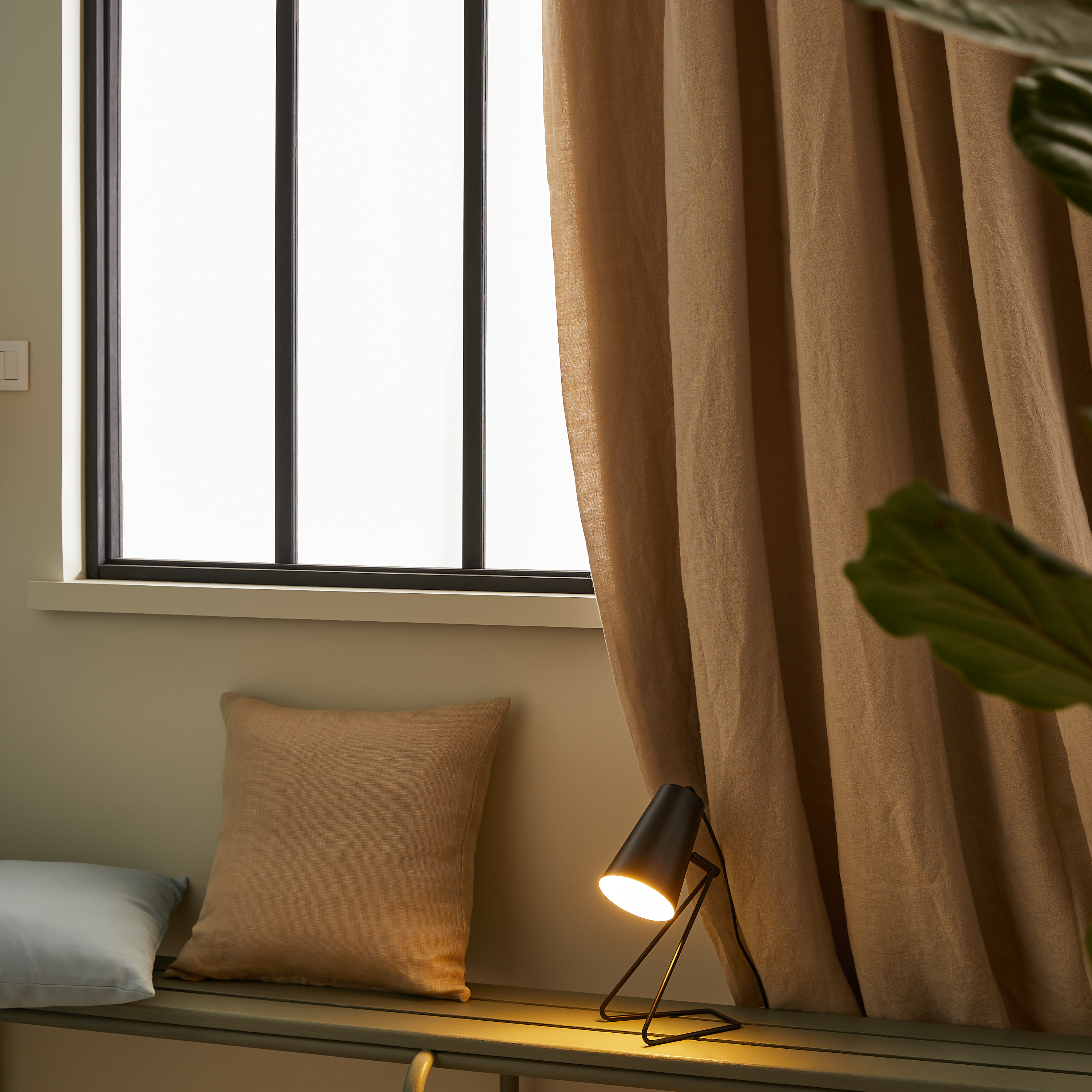 Cortinado fita e/ou presilha blackout Danae 200x280cm natural Inspire - 11