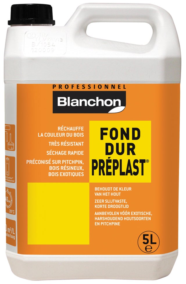 Bouche pores fond dur incolore 5 L Préplast - BLANCHON