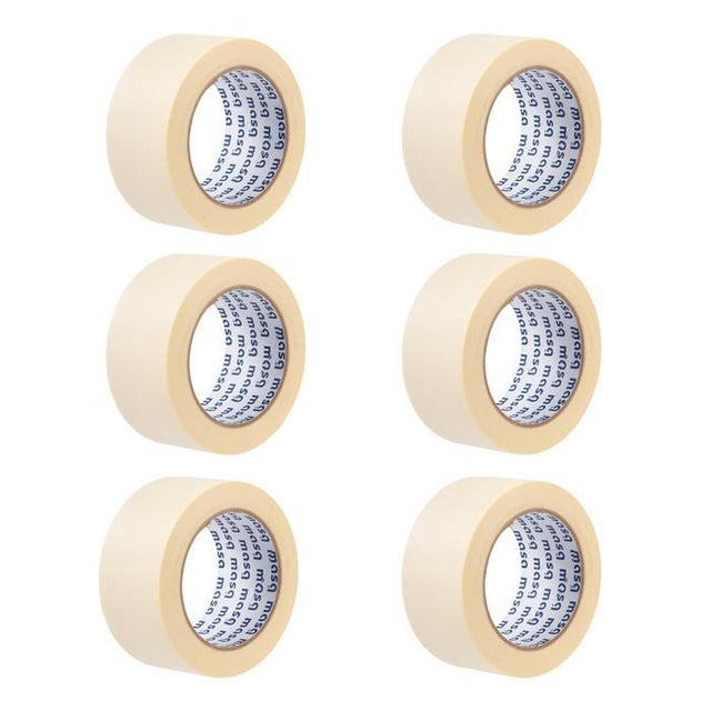 Ruban de masquage adhésif pour surfaces lisses l.50 mm x L.50 m - ROTA (lot de 6)