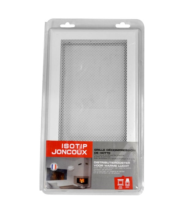 Bouche de décompression standard blanche 345 x 195 mm