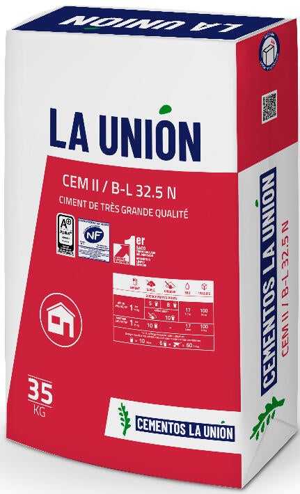 Ciment Gris 35 kg NF - LA UNION