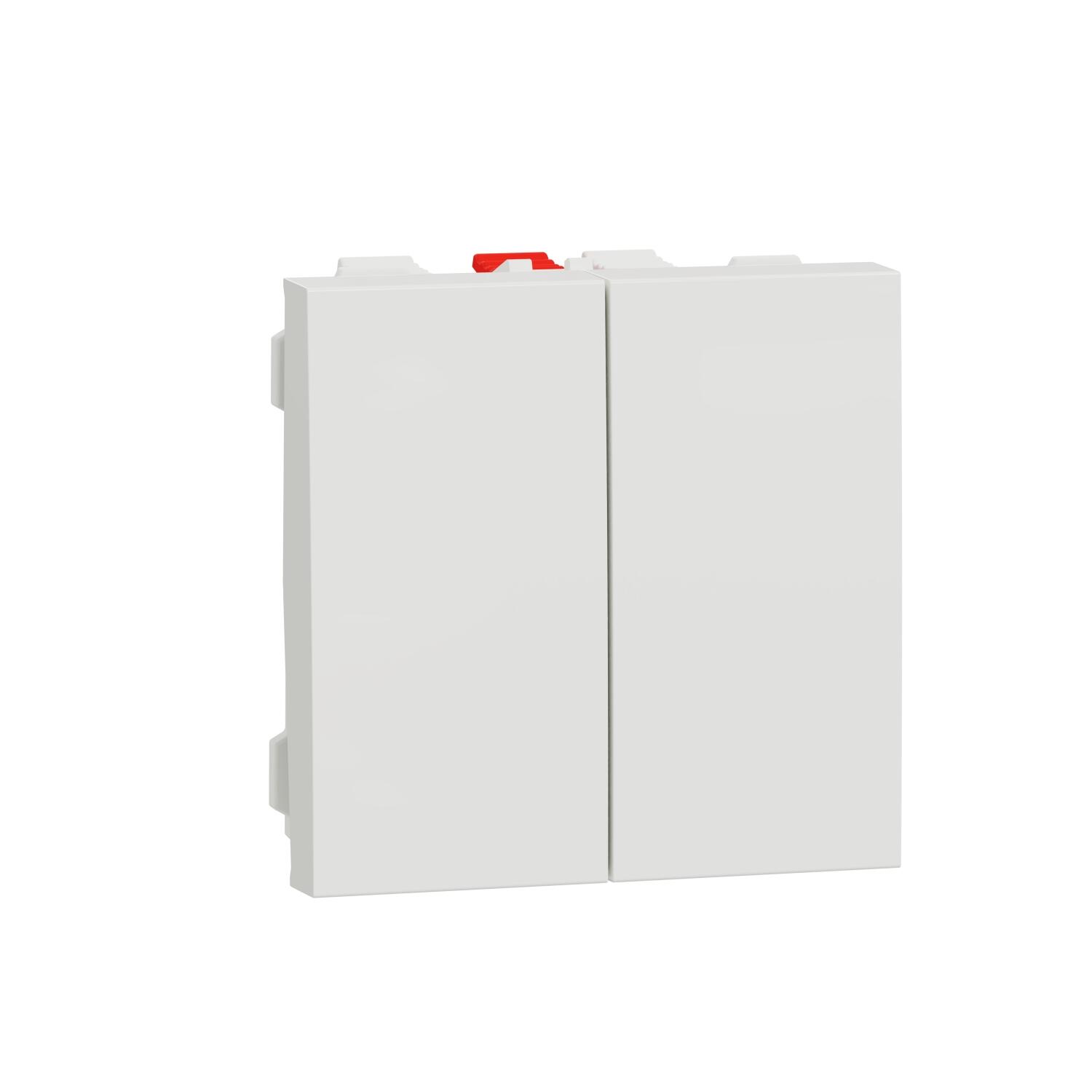 Interrupteur va-et-vient ou poussoir Odace, SCHNEIDER ELECTRIC, blanc