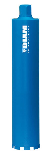 Couronne diamant pour carroteuse Diam.52 mm L.450 mm carottage béton / perçage eau et à sec S4052N1/4 - DIAM INDUSTRIES 