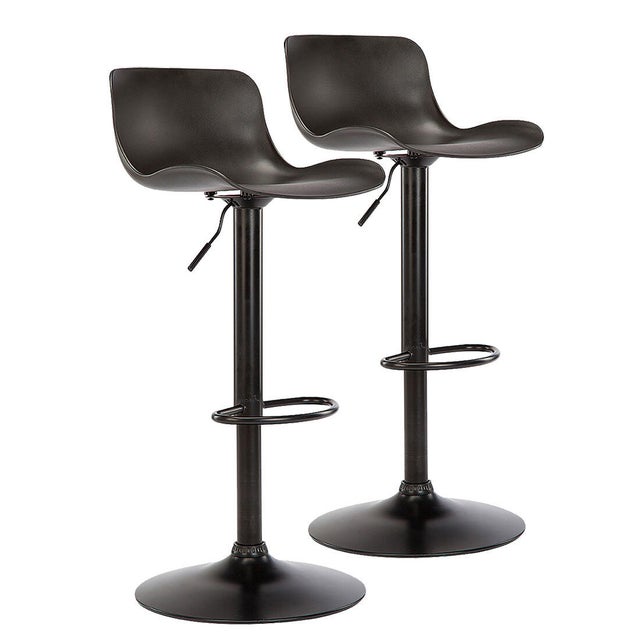 Lot de 2 tabourets noirs - OREO