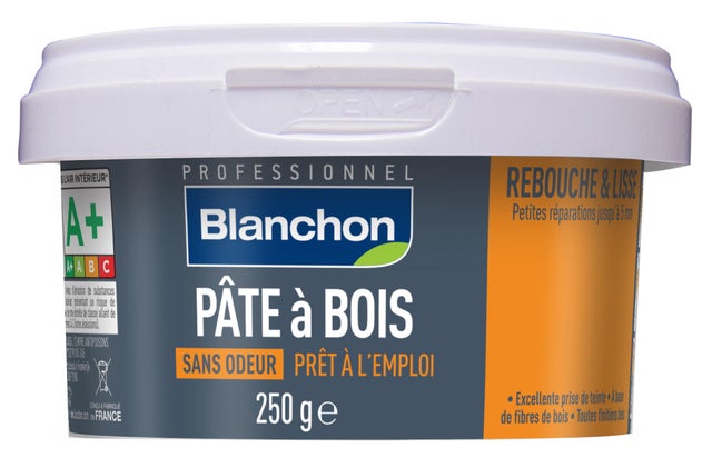 Pâte à bois prête à l'emploi pin 250 g - BLANCHON